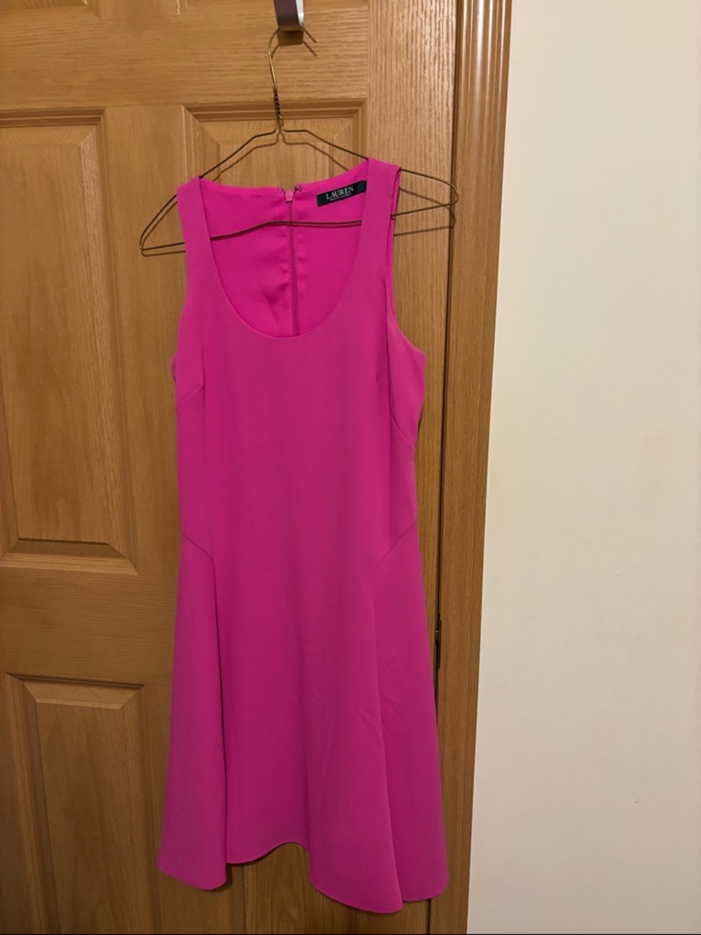 Lauren Ralph Lauren Hot Pink Sleeveless Mini Dress